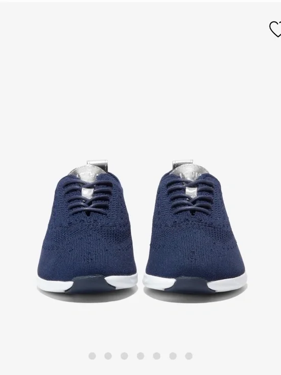 Cole Haan 2.0 Zerogrand Stitchlite Wingtip Oxford sneaker in navy - Picture 3 of 8